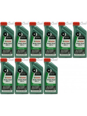 Castrol Brake Fluid DOT 4 Bremsflüssigkeit 10x 1l = 10 Liter