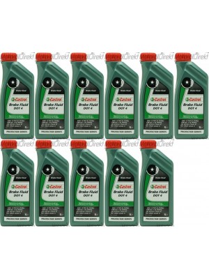 Castrol Brake Fluid DOT 4 Bremsflüssigkeit 11x 1l = 11 Liter
