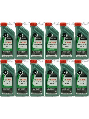 Castrol Brake Fluid DOT 4 Bremsflüssigkeit 12x 1l = 12 Liter