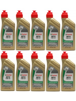 Castrol MTX 10W-40 Motorrad-Getriebeöl 10x 1l = 10 Liter