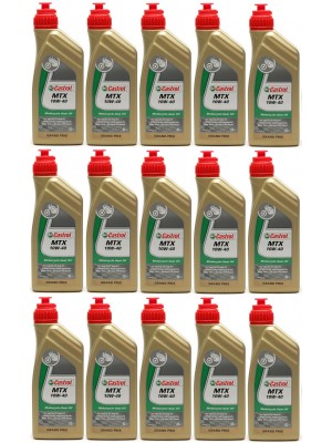 Castrol MTX 10W-40 Motorrad-Getriebeöl 15x 1l = 15 Liter