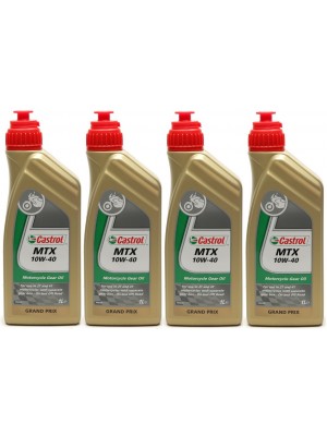 Castrol MTX 10W-40 Motorrad-Getriebeöl 4x 1l = 4 Liter