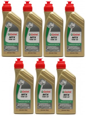 Castrol MTX 10W-40 Motorrad-Getriebeöl 7x 1l = 7 Liter