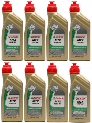 Castrol MTX 10W-40 Motorrad-Getriebeöl 8x 1l = 8 Liter