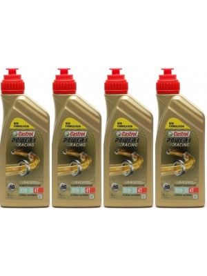 Castrol Power 1 Racing 4T Motoröl 10W-30 4x 1l = 4 Liter