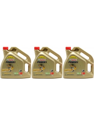 Castrol Power 1 4T 10W-40 Motorrad Motoröl 3x 4l = 12 Liter