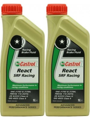 Castrol React SRF Racing Bremsflüssigkeit 2x 1l = 2 Liter