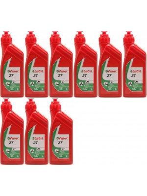 Castrol 2T mineralisches Motorrad Motoröl 9x 1l = 9 Liter