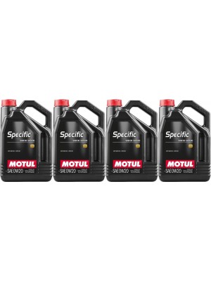 MOTUL SPECIFIC 0W20 VW 508.00 509.00 4x 5 = 20 Liter