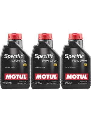 MOTUL SPECIFIC 0W20 VW 508.00 509.00 1 Liter 3x 1l = 3 Liter