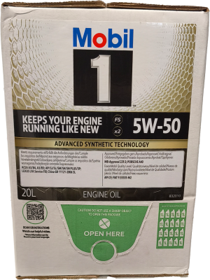 Mobil 1 FS X2 5W-50 Motoröl 20l Kanister ( ehem. PEAK LIFE ) BAG IN BOX