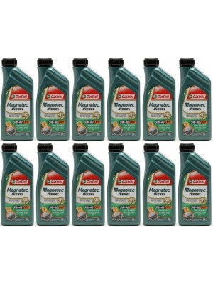 Castrol Magnatec Diesel 5W-40 DPF Motoröl 12x 1l = 12 Liter