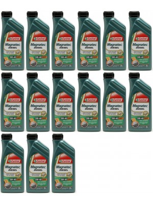 Castrol Magnatec Diesel 5W-40 DPF Motoröl 15x 1l = 15 Liter