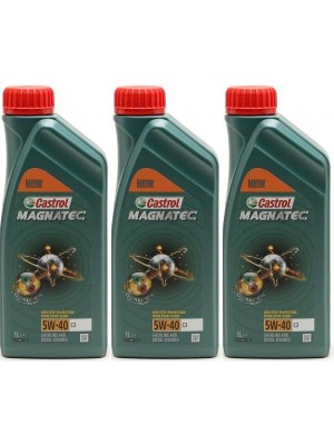 Castrol Magnatec 5W-40 C3 Motoröl 3x 1l = 3 Liter