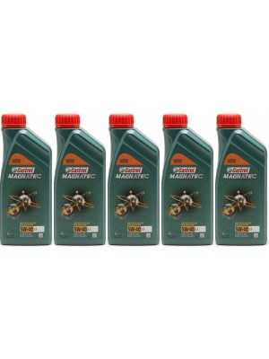 Castrol Magnatec 5W-40 C3 Motoröl 5x 1l = 5 Liter