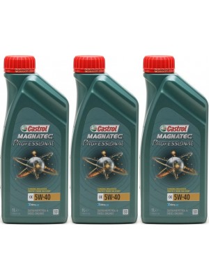 Castrol Magnatec Professional OE 5W-40 Motoröl 3x 1l = 3 Liter