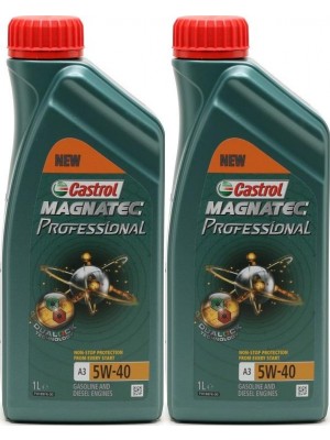 Castrol Magnatec Professional A3 5W-40 Motoröl 2x 1l = 2 Liter