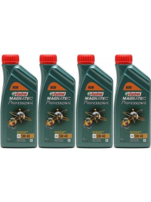 Castrol Magnatec Professional A3 5W-40 Motoröl 4x 1l = 4 Liter