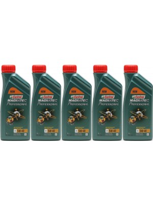 Castrol Magnatec Professional A3 5W-40 Motoröl 5x 1l = 5 Liter