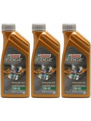 Castrol Edge 10W-60 Supercar Motoröl 3x 1l = 3 Liter