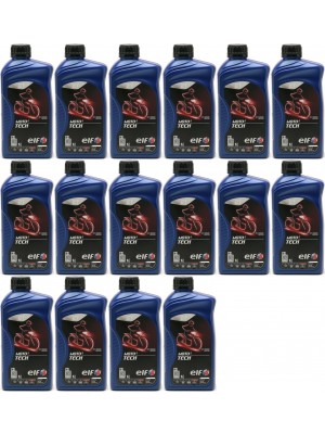 Elf Moto 2 tech 2T vollsynthetisches Motorrad Motoröl 16x 1l = 16 Liter