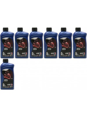 Elf Moto 2 tech 2T vollsynthetisches Motorrad Motoröl 7x 1l = 7 Liter