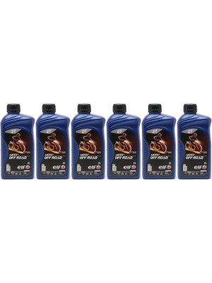 Elf Moto 2 Off Road teilsynthetisches 2T Motorrad Motorenöl 6x 1l = 6 Liter