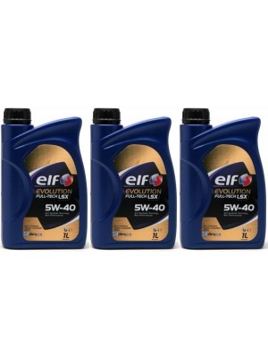 Elf Evolution FULL-TECH LSX 5W-40 Motoröl 3x 1l = 3 Liter