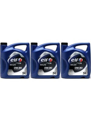 Elf Evolution 900 FT 0W-30 Motoröl 3x 5 = 15 Liter