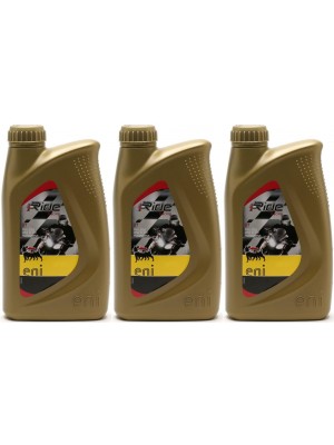 ENI i-Ride racing 2t vollsynthetisches Motorrad Motoröl 3x 1l = 3 Liter