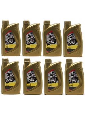 Eni i-Ride Racing 10W-60 synthetisches Motorrad Motoröl 8x 1l = 8 Liter