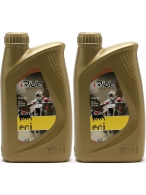 Eni i-Ride racing offroad 10W-50 synthetisches Motorrad Motoröl 2x 1l = 2 Liter