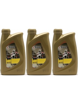 Eni i-Ride racing offroad 10W-50 synthetisches Motorrad Motoröl 3x 1l = 3 Liter