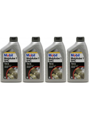 Mobil Mobilube 1 SHC 75W-90 PKW & Motorrad Getriebeöl 4x 1l = 4 Liter