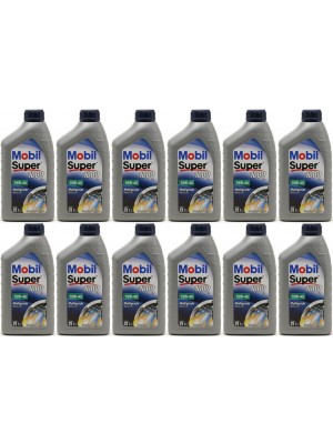 Mobil Super 1000 X1 15W-40 Motoröl 12x 1l = 12 Liter