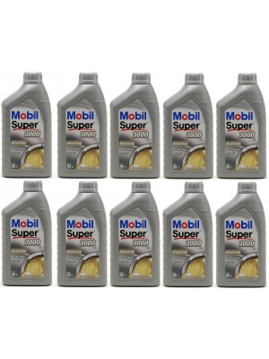 Mobil Super 3000 X1 5W-40 Motoröl 10x 1l = 10 Liter