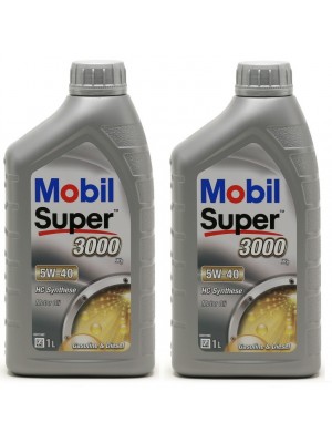 Mobil Super 3000 X1 5W-40 Motoröl 2x 1l = 2 Liter