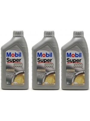 Mobil Super 3000 X1 5W-40 Motoröl 3x 1l = 3 Liter