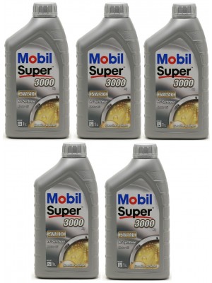 Mobil Super 3000 X1 5W-40 Motoröl 5x 1l = 5 Liter