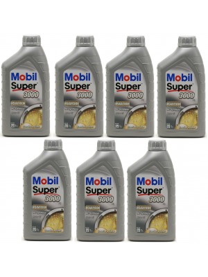 Mobil Super 3000 X1 5W-40 Motoröl 7x 1l = 7 Liter