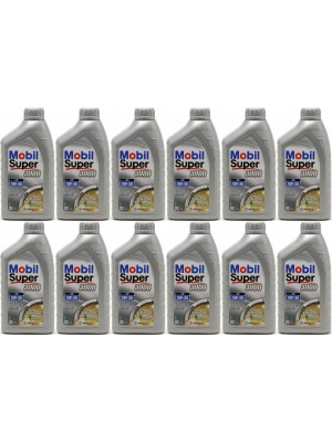 Mobil Super 3000 XE 5W-30 Motoröl 12x 1l = 12 Liter