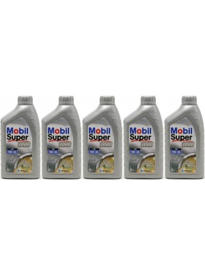 Mobil Super 3000 XE 5W-30 Motoröl 5x 1l = 5 Liter