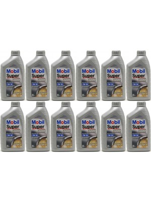 Mobil Super 3000 X1 Formula FE 5W-30 Motoröl 12x 1l = 12 Liter