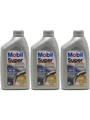 Mobil Super 3000 X1 Formula FE 5W-30 Motoröl 3x 1l = 3 Liter