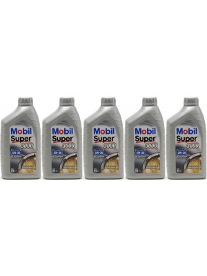 Mobil Super 3000 X1 Formula FE 5W-30 Motoröl 5x 1l = 5 Liter