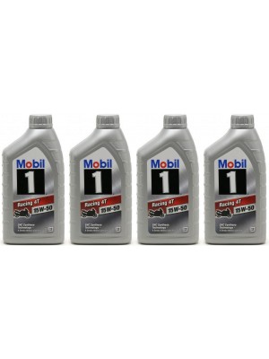 Mobil1 Racing 4T 15W-50 Motorrad Motoröl 4x 1l = 4 Liter