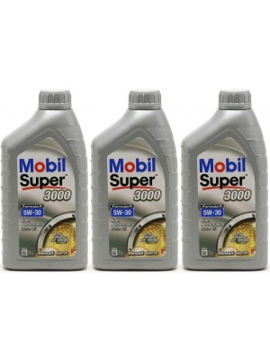 Mobil Super 3000 Formula R 5W-30 Motoröl 3x 1l = 3 Liter