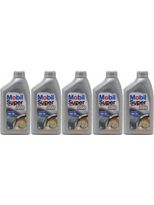 Mobil Super 3000 Formula P 5W-30 Motoröl 5x 1l = 5 Liter