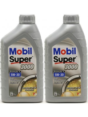Mobil Super 3000 Formula V Longlife 5W-30 Motoröl 2x 1l = 2 Liter