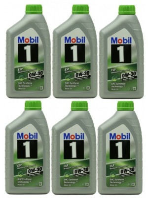 Mobil 1 ESP 0W-30 (504.00/ 507.00) Motoröl 6x 1l = 6 Liter